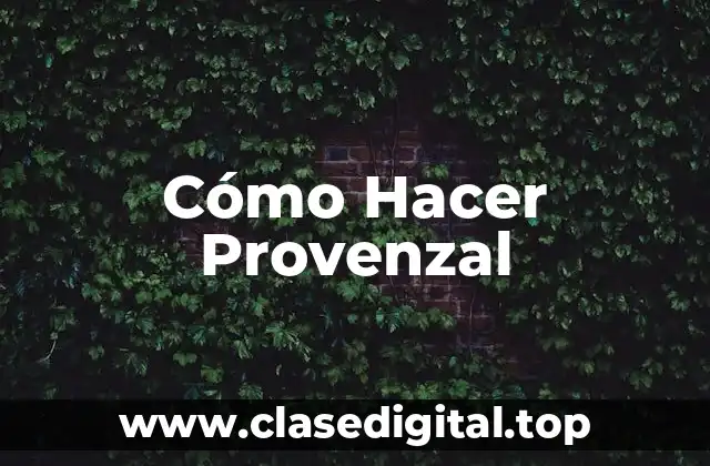 ¿Qué es el Provenzal?