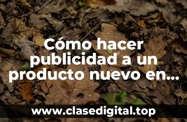 Cómo hacer publicidad a un producto nuevo en Instagram