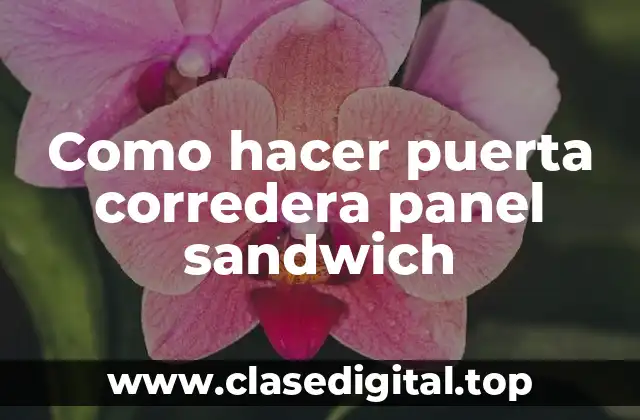Puerta corredera panel sandwich