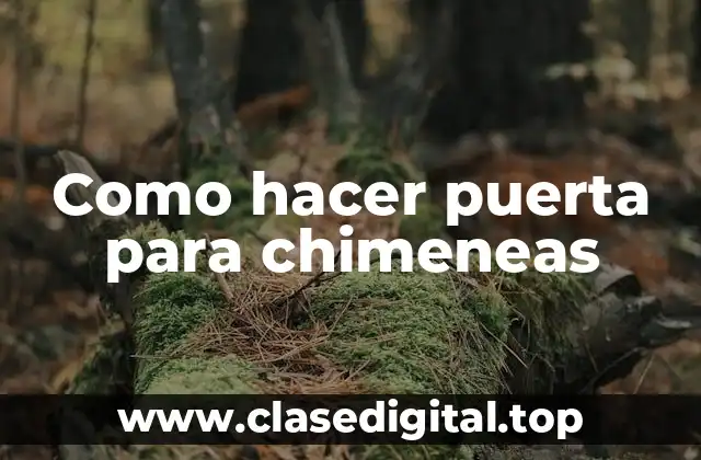 Como hacer puerta para chimeneas
