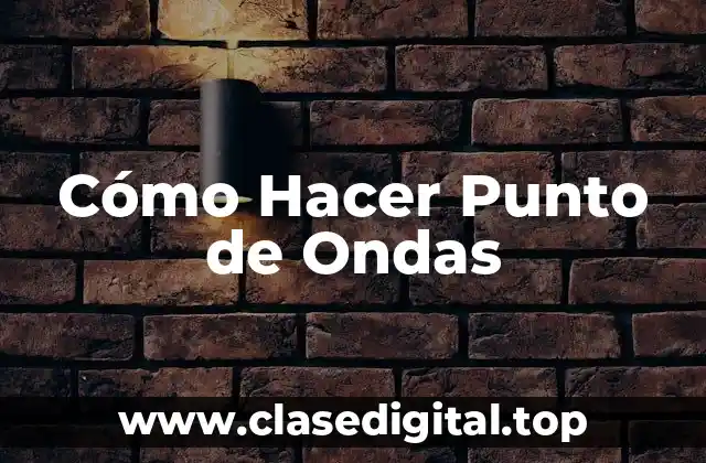 Cómo Hacer Punto de Ondas