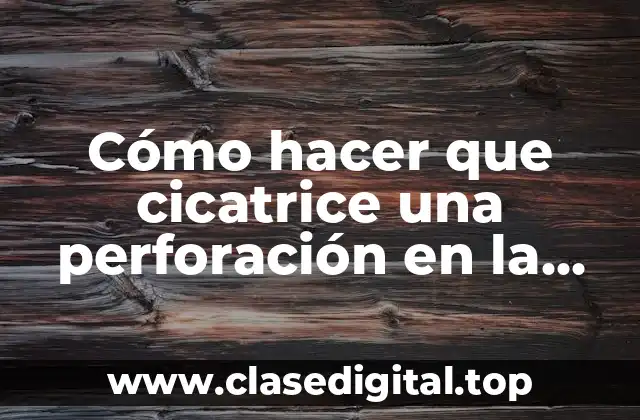 Cómo hacer que cicatrice una perforación en la oreja