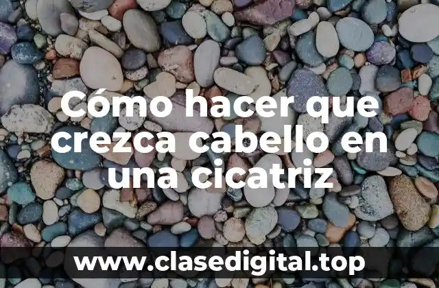 Cómo hacer que crezca cabello en una cicatriz