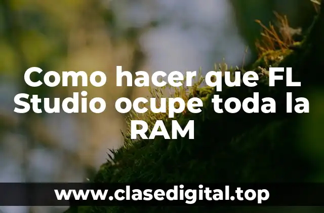 ¿Qué es la memoria RAM y cómo se utiliza en FL Studio?