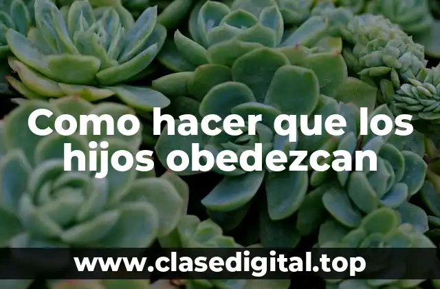 La importancia de la disciplina en la educación de los hijos