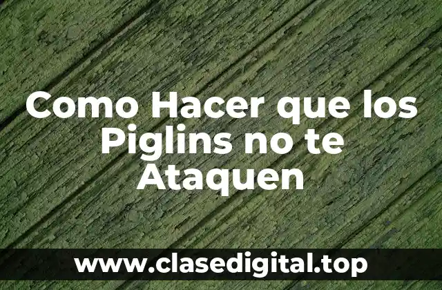 Como Hacer que los Piglins no te Ataquen