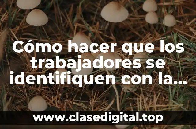 Cómo hacer que los trabajadores se identifiquen con la empresa