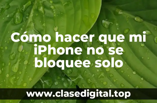 Cómo hacer que mi iPhone no se bloquee solo