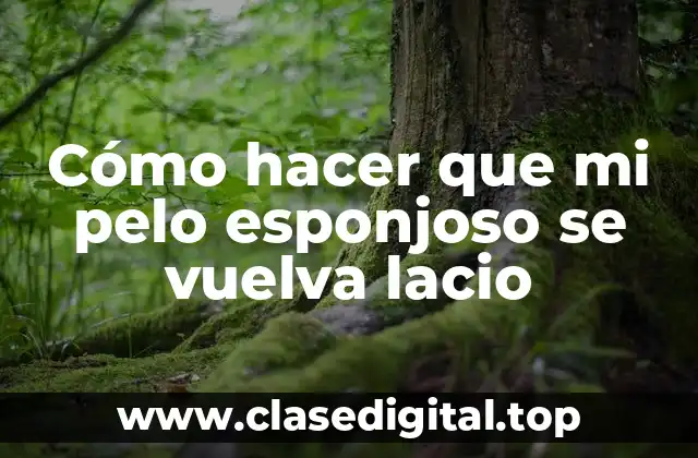 Cómo hacer que mi pelo esponjoso se vuelva lacio