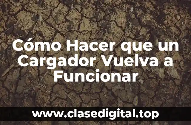 Qué es un Cargador y Cómo Funciona