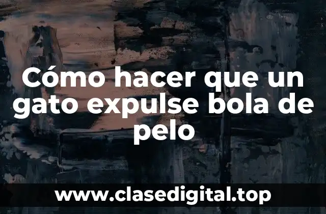 ¿Qué es la bola de pelo y por qué es importante expulsarla?