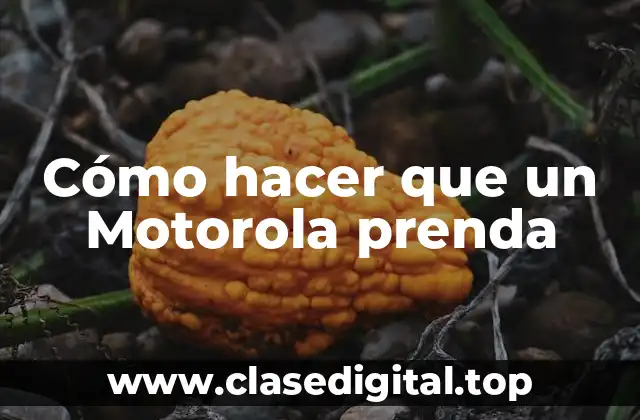 Cómo hacer que un Motorola prenda