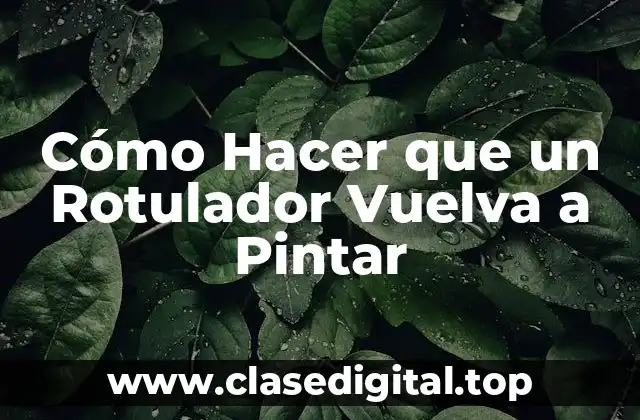 Causas del Problema de la Tinta Seca en los Rotuladores