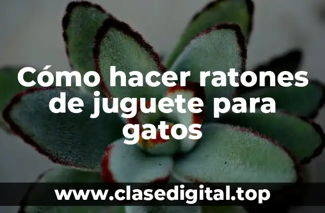 Cómo hacer ratones de juguete para gatos