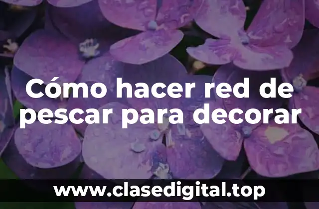 ¿Qué es una Red de Pescar Decorativa?