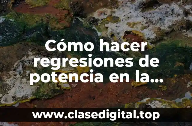 Cómo hacer regresiones de potencia en la calculadora Casio FX