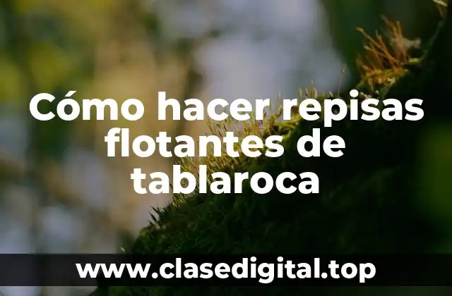 Cómo hacer repisas flotantes de tablaroca