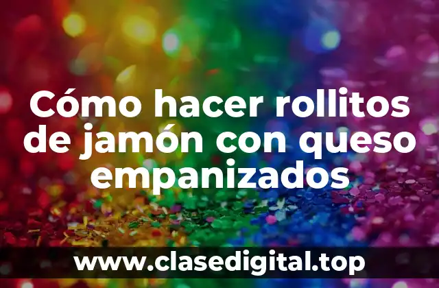 Cómo hacer rollitos de jamón con queso empanizados