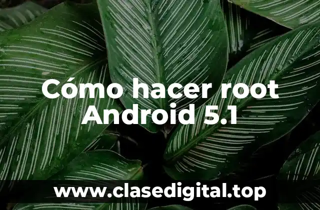 Cómo hacer root Android 5.1