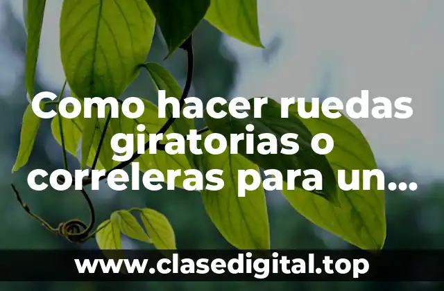 Como hacer ruedas giratorias o correleras para un portón
