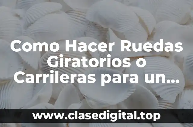 Como Hacer Ruedas Giratorios o Carrileras para un Portón