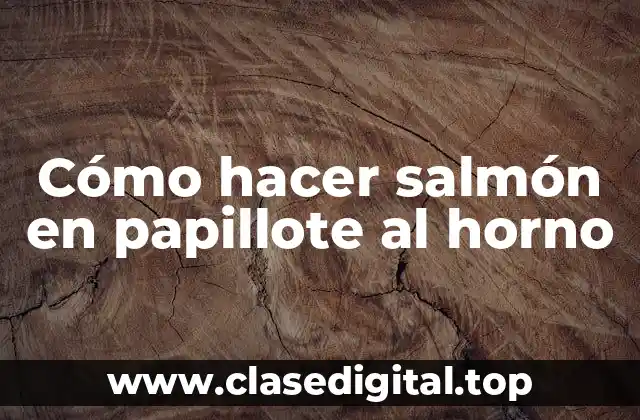 Cómo hacer salmón en papillote al horno es una técnica de cocción que implica envolver el pescado en papel de aluminio o papel de horno con hierbas y aromas, y luego cocinarlo en el horno. Esta técnica permite cocinar el salmón de manera uniforme y mantener su jugosidad. El salmón en papillote es ideal para aquellos que buscan una opción de pescado saludable y deliciosa.