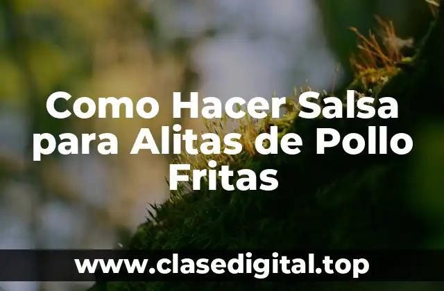 ¿Qué es la Salsa para Alitas de Pollo Fritas y para Qué Sirve?