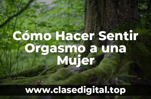Cómo Hacer Sentir Orgasmo a una Mujer