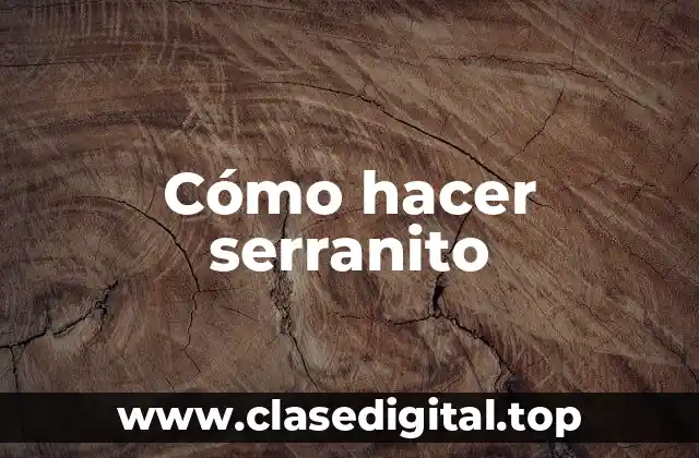 Cómo hacer serranito