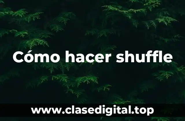 ¿Qué es el shuffle?