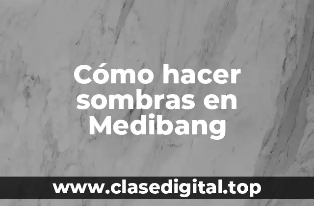 Cómo hacer sombras en Medibang