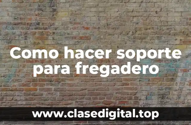 Soporte para fregadero