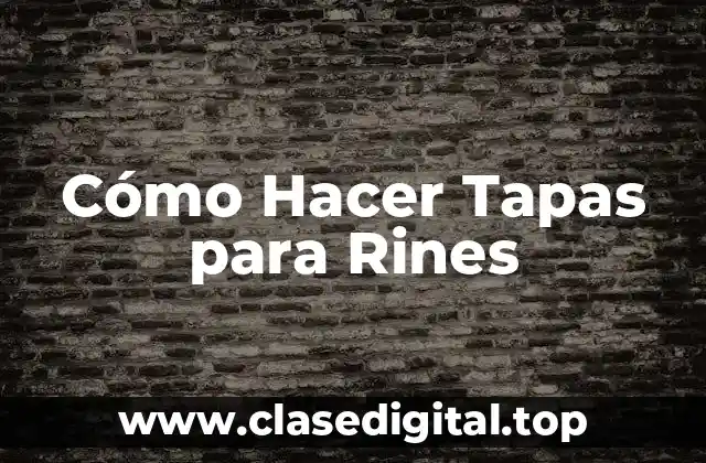 Cómo Hacer Tapas para Rines