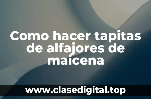 Qué son las tapitas de alfajores de maicena y para qué sirven