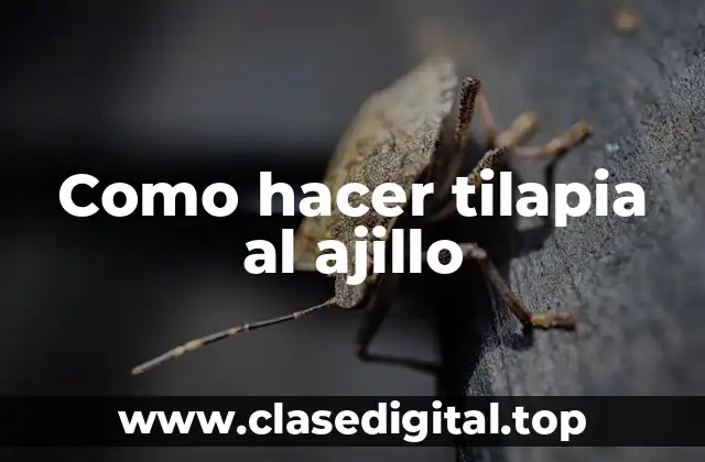 ¿Qué es la Tilapia al Ajillo y Para Qué Sirve?