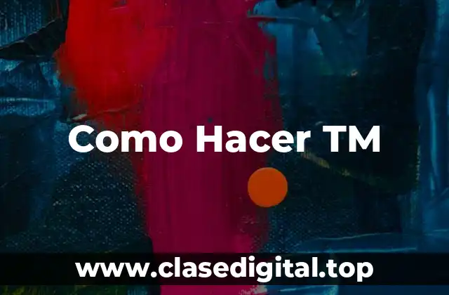 Como Hacer TM