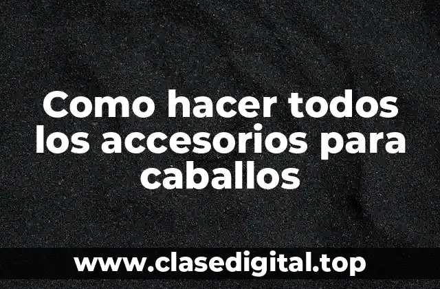 Accesorios para caballos