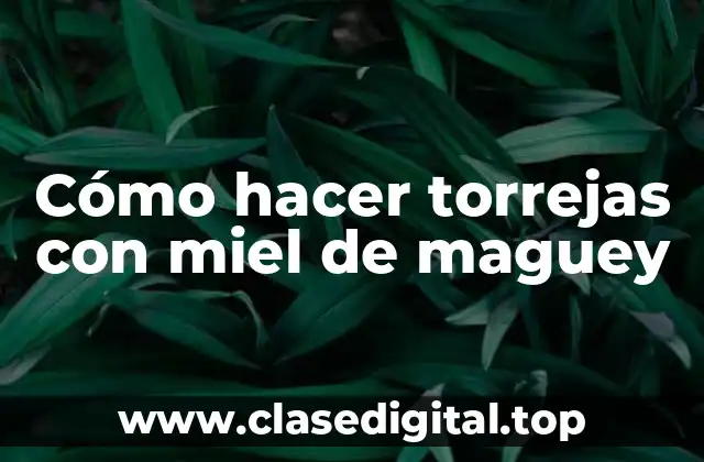 Cómo hacer torrejas con miel de maguey