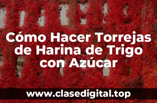 Cómo Hacer Torrejas de Harina de Trigo con Azúcar