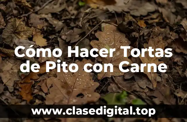 Cómo Hacer Tortas de Pito con Carne