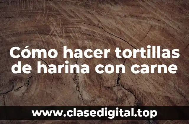 Tortillas de harina con carne
