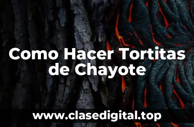 Como Hacer Tortitas de Chayote