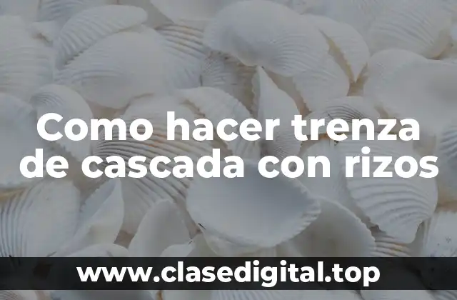 Como hacer trenza de cascada con rizos