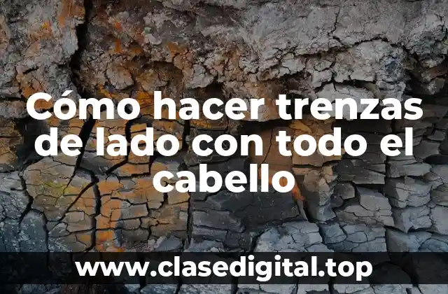 Cómo hacer trenzas de lado con todo el cabello