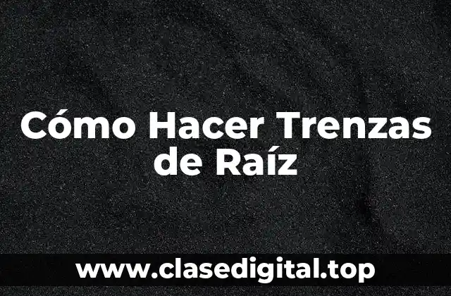 Cómo Hacer Trenzas de Raíz