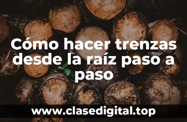 Cómo hacer trenzas desde la raíz paso a paso