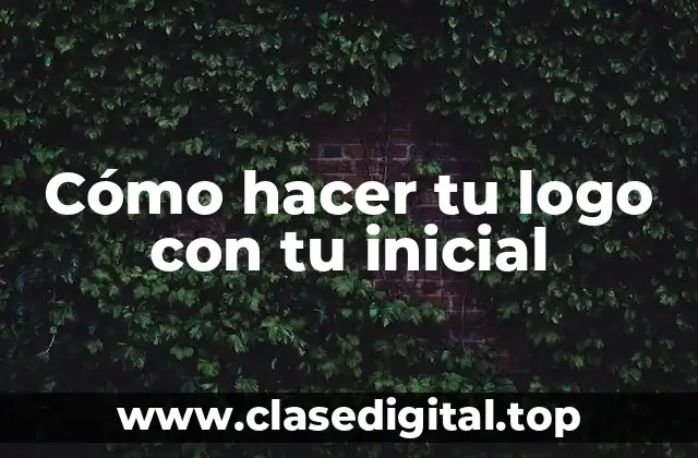 ¿Qué es un logo con inicial?