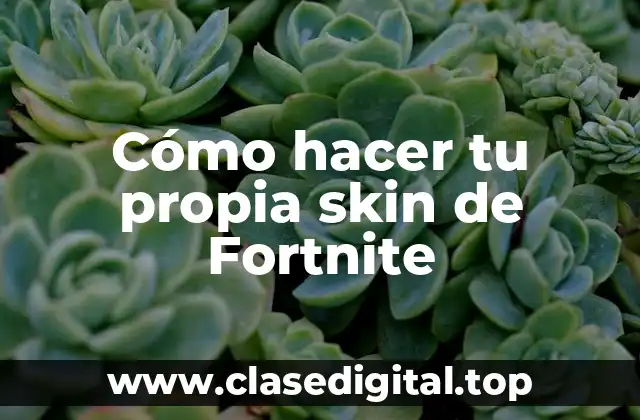 Cómo hacer tu propia skin de Fortnite