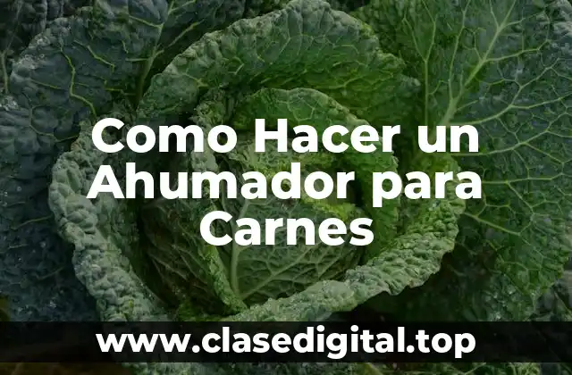 Como Hacer un Ahumador para Carnes