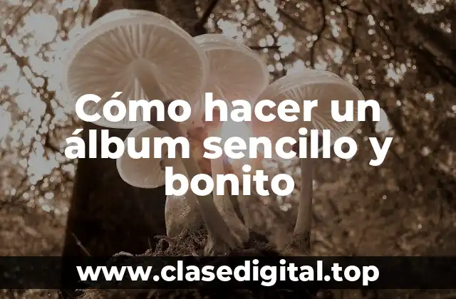 Cómo hacer un álbum sencillo y bonito